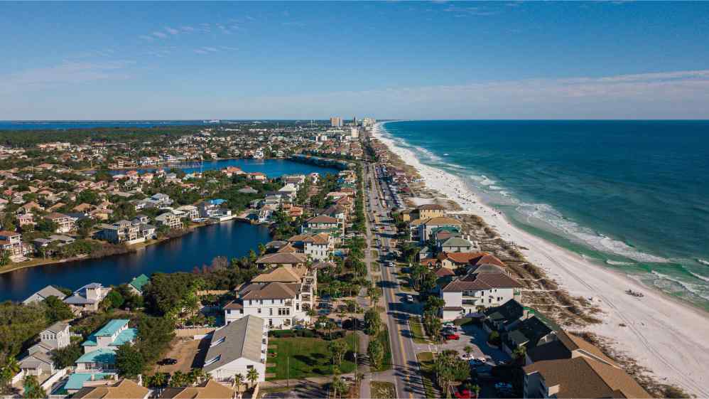 Florida real estate investment coastline and beach