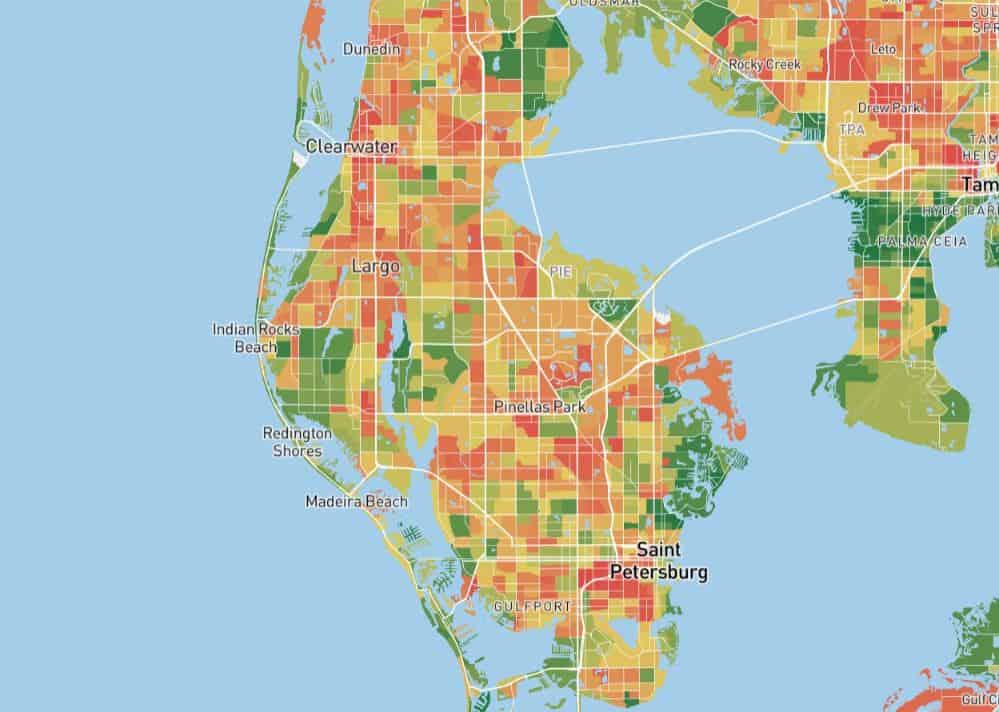 Pinellas FL crime map